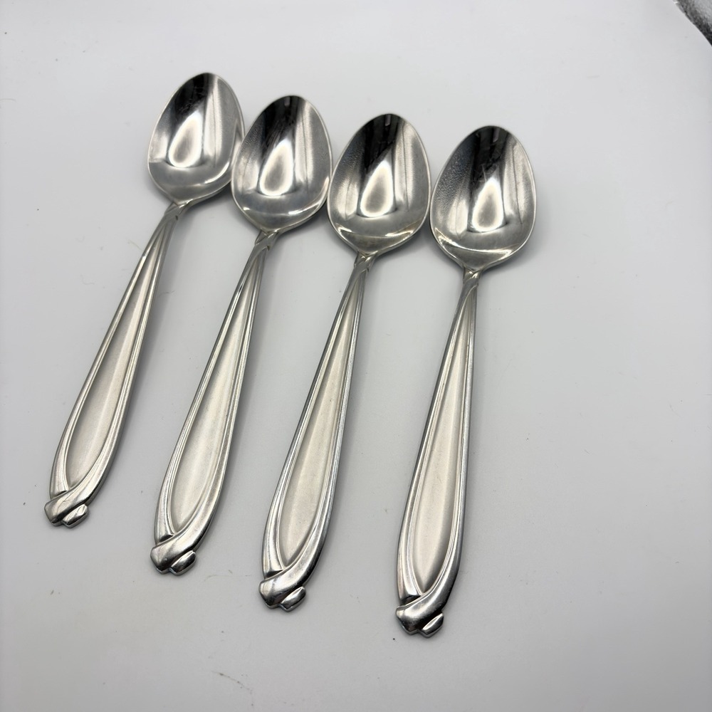 4 Hampton Silversmiths CONCORDE Dinner Spoons Stainless Steel‎ Flatware 18/8